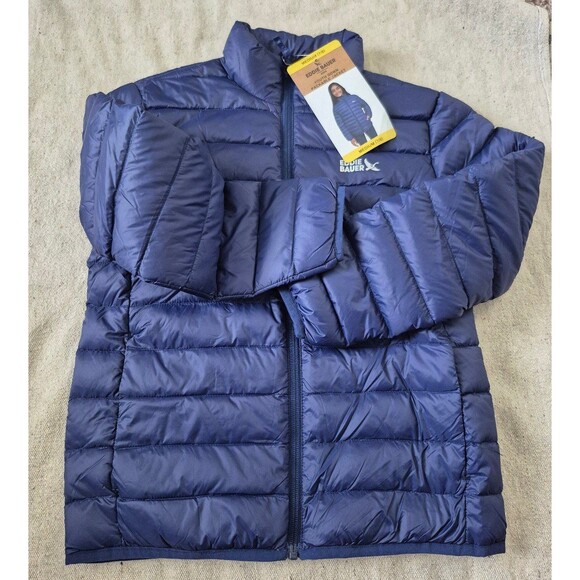Eddie Bauer down packable jacket size 7/8 medium boys - Picture 1 of 5